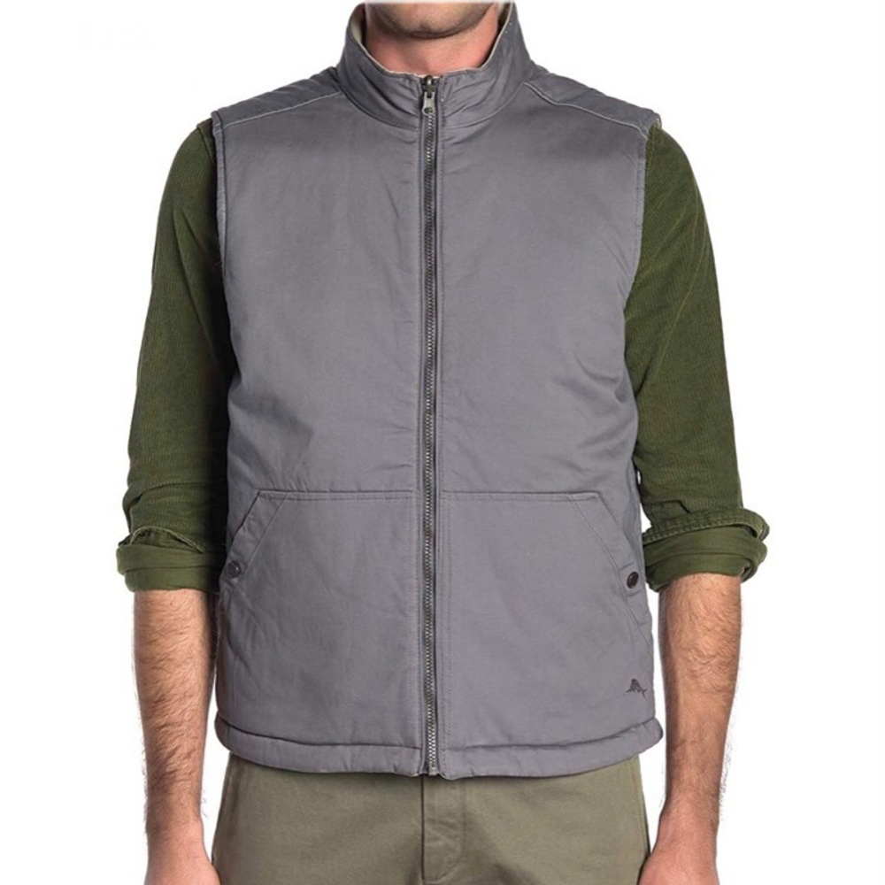 Tommy Bahama Reversible Cotton FullZip Vest Jacket